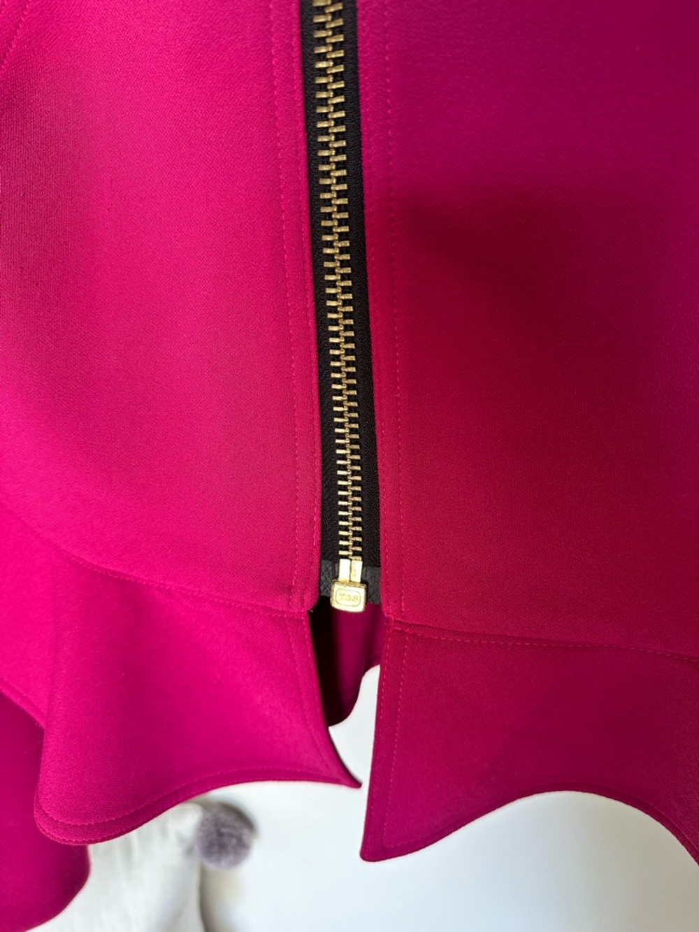 Worthington Fuchsia Peplum Zip Jacket - Picture 4 of 8